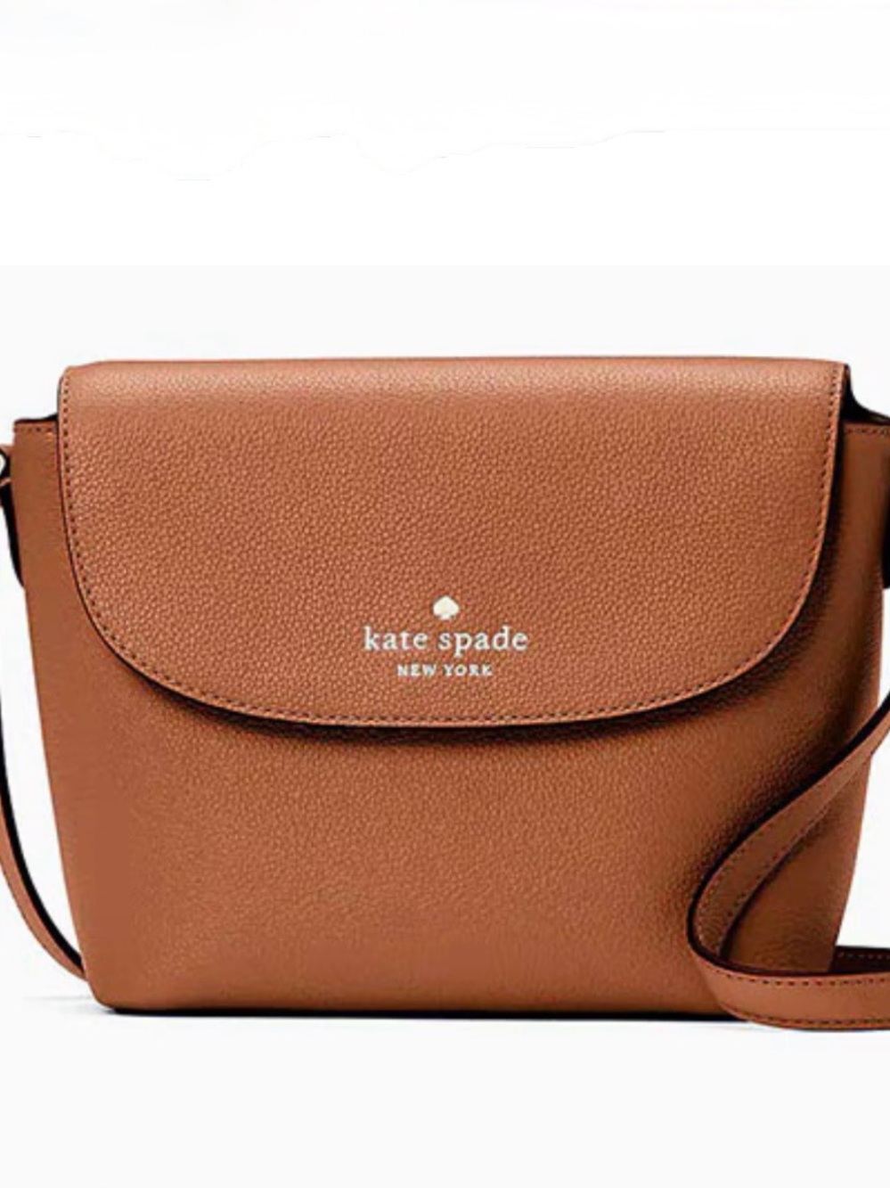 Kate Spade Brown Pebbled Leather Crossbody Bag